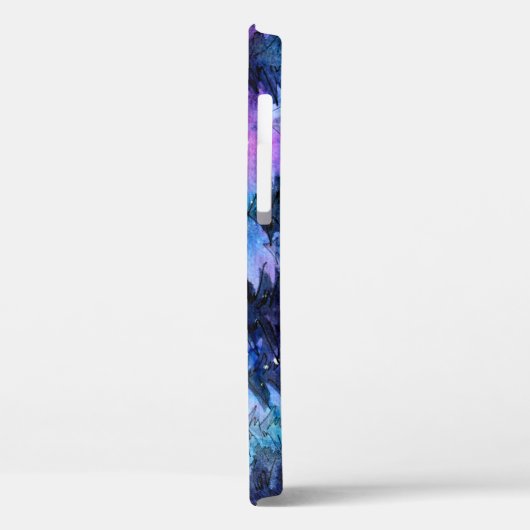 Aquarellplatz Art: Night Sky Trees Case-Mate iPhone Hülle (Rückseite / Links)