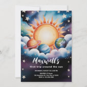 Aquarellplatz Erster Rundgang durch die Sonne Einladung (Vorderseite)