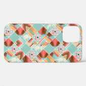 Aquarellplatz, geometrischer Hintergrund mit Flick Case-Mate iPhone Hülle (Rückseite (Horizontal))