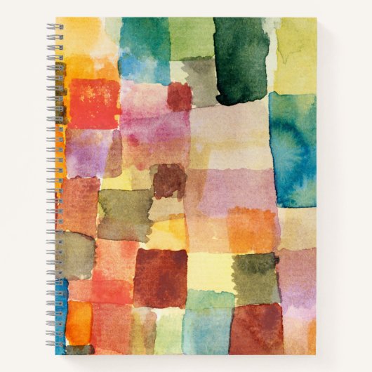 Aquarellplätze - Paul Klee Notizblock (Vorderseite)