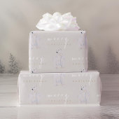 Aquarellpolar Bär Moderne Typografie Weihnachten Geschenkpapier