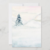 Aquarellpolar Bear Winter Baby Dusche Einladung (Rückseite)