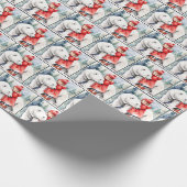 Aquarellpolar mit Mädchen Geschenkpapier (Ecke)