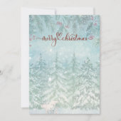 Aquarellpolarbären Wintergarten Weihnachtskarte Feiertagskarte (Vorderseite)