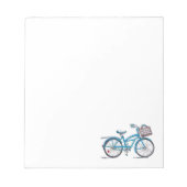 Aquarellpolka Dot Bicycle Notizblock (Vorderseite)