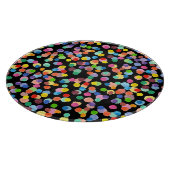 Aquarellpolka Dot, Osterhintergrund. Schneidebrett (Ecke)
