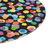 Aquarellpolka Dot, Osterhintergrund. Schneidebrett (Ecke)