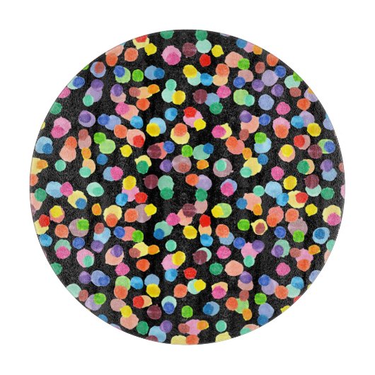 Aquarellpolka Dot, Osterhintergrund. Schneidebrett (Vorderseite)