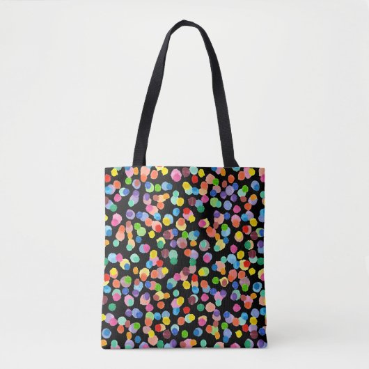 Aquarellpolka Dot, Osterhintergrund. Tasche (Vorderseite)