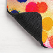 Aquarellpolka dotiert niedliche Kreise Mousepad (Ecke)