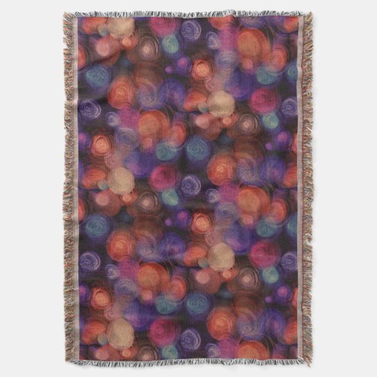 Aquarellpolka Dots Muster + Ihre Ideen Decke (Vorderseite Vertikal)