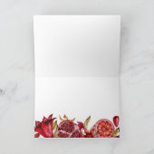 Aquarellpomegranate Happy Tu B'shvat Karte (Innenseite)