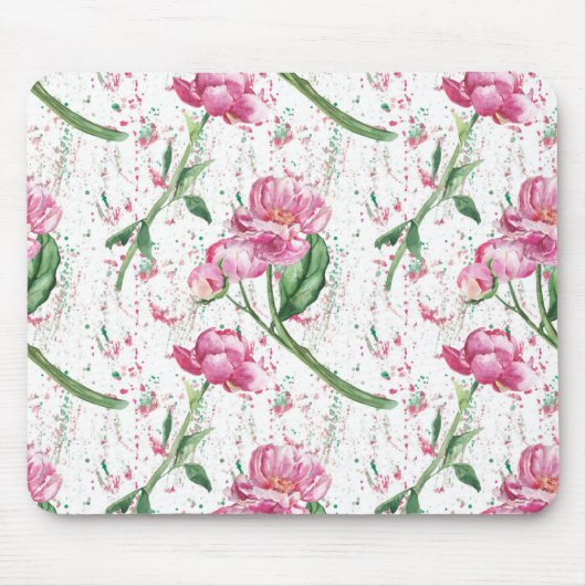 Aquarellpony, Aquarellsprays Mousepad (Vorne)