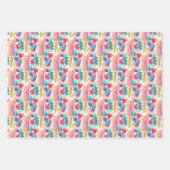 Aquarellpopsikel. Eiscreme Summer Party Geschenkpapier Set (Vorderseite)