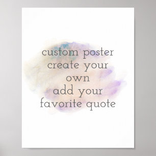 Aquarellposter kreieren Ihre eigene Wand-Kunst Poster