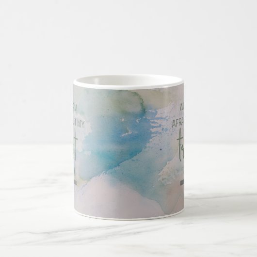 Aquarellpsalm 56:3 kaffeetasse (Mittel)