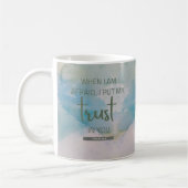 Aquarellpsalm 56:3 kaffeetasse (Links)