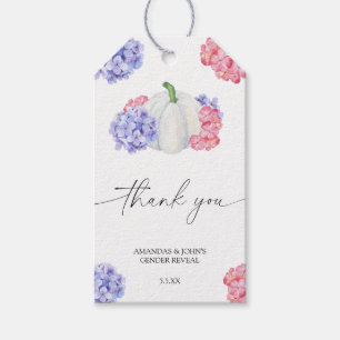 Aquarellpumkin Danke für die Gender-Enthüllung Geschenkanhänger