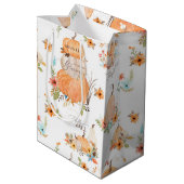 Aquarellpumpen Herbstliche Blume in Herbstlauben Mittlere Geschenktüte (Rückseite Schrägansicht)