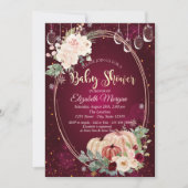 Aquarellpumpen, Leuchten, Blume Kinderdusche Einladung (Vorderseite)