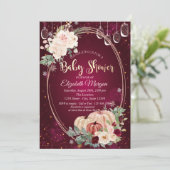 Aquarellpumpen, Leuchten, Blume Kinderdusche Einladung (Stehend Vorderseite)