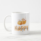 Aquarellpumpen & Orange Happy Thanksgiving Kaffeetasse (Links)