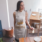 Aquarellpumpen & Orange Happy Thanksgiving Schürze