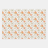 Aquarellpumpen und Blattmuster Geschenkpapier Set (Vorderseite 2)