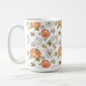 Aquarellpumpen und Blattmuster Kaffeetasse (Links)