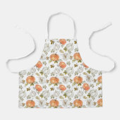 Aquarellpumpen und Blattmuster Schürze (Vorderseite)