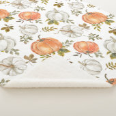 Aquarellpumpen und Blattmuster Sherpadecke (3/4)