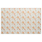 Aquarellpumpen und Blattmuster Stoff (Fat Quarter (45,7 x 55,9 cm))
