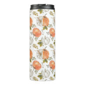 Aquarellpumpen und Blattmuster Thermosbecher (Rückseite)