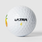 Aquarellpumpen und Sonnenblumen Golfball (Logo)