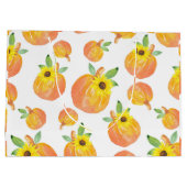 Aquarellpumpen und Sonnenblumen Große Geschenktüte (Rückseite)