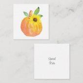 Aquarellpumpen und Sonnenblumen Mitteilungskarte (Vorne/Hinten)