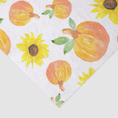 Aquarellpumpen und Sonnenblumen Seidenpapier (Detail)