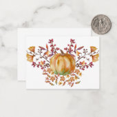 Aquarellpumpenmerkarte Mitteilungskarte (Vorderseite/Rückseite Beispiel)