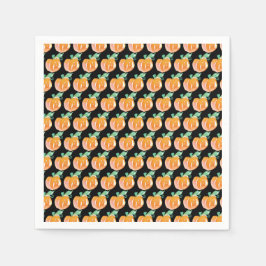 Aquarellpumpenpflaster Painted Muster Orange Pa Serviette