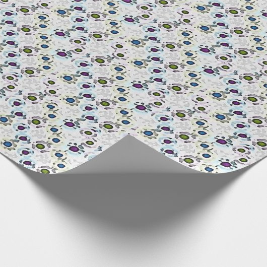 Aquarellpunkte Geschenkpapier (Ecke)