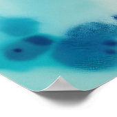 Aquarellqualle Poster (Ecke)