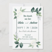 Aquarellrahmen Einladung (Vorderseite)