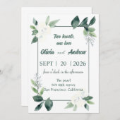 Aquarellrahmen Einladung (Vorne/Hinten)