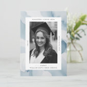 Aquarellrahmen Eleganter Abschluss Ankündigung (Stehend Vorderseite)