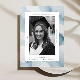 Aquarellrahmen Eleganter Abschluss Ankündigung