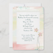 Aquarellrahmen für die Verlängerung des Eheschließ Einladung (Rückseite)