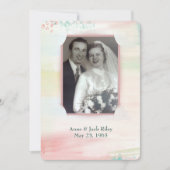 Aquarellrahmen für die Verlängerung des Eheschließ Einladung (Vorderseite)