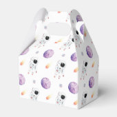 Aquarellraum Galaxy Astronaut Geburtstag Geschenkschachtel (Vorderseite)