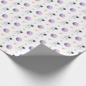 Aquarellraum Galaxy Astronaut Geschenkpapier (Ecke)