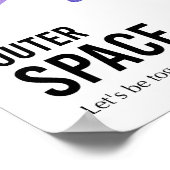 Aquarellraum Galaxy Astronaut Poster (Ecke)